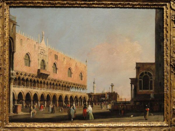 View of the Piazetta San Marco Looking South Oil Painting by Canaletto