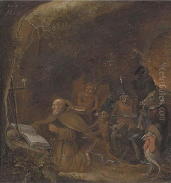 The Temptation Of Saint Antony Oil Painting by Franciscus Carree