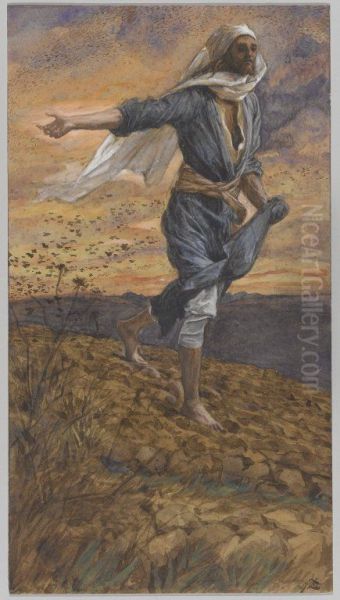 Le semeur Oil Painting by James Tissot