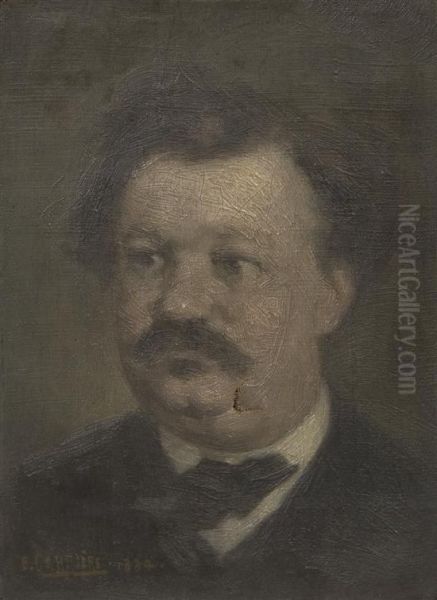 Portrait Of A Man Oil Painting by Eugene Carriere