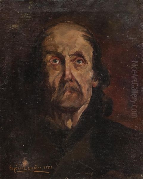 Herrenportrait Oil Painting by Eugene Carriere