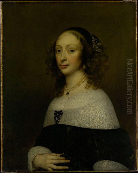 Portrait of a Woman Oil Painting by Adriaen Hanneman