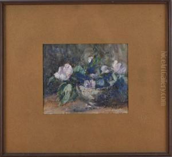 Peonies Oil Painting by William Carrigan