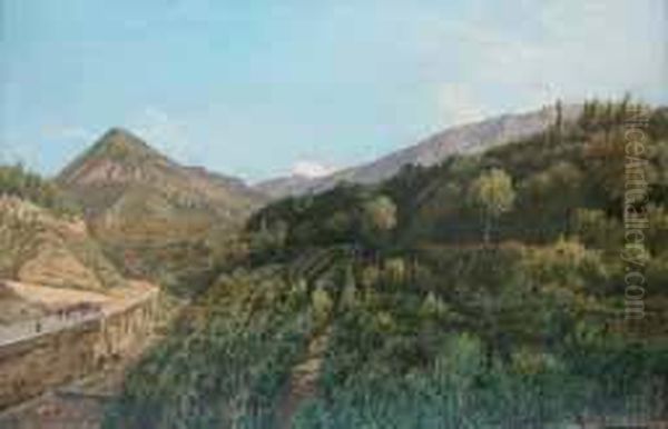 Paesaggio Oil Painting by Achille Carrillo