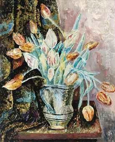 Tulips Oil Painting by Dora Carrington