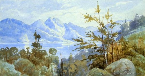 Lake Te Anau Oil Painting by George William Carrington