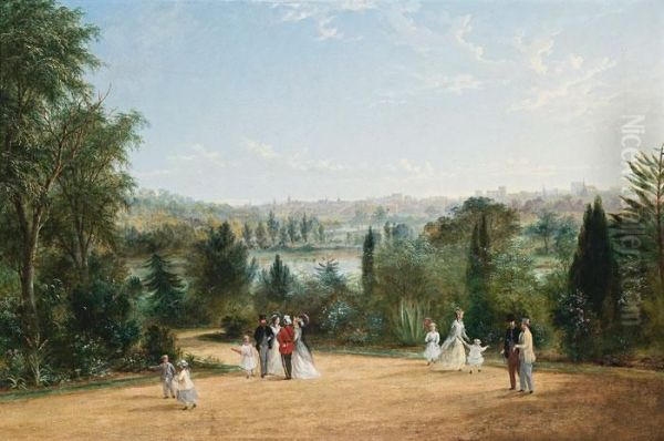 View Of Melbourne From Oil Painting by James Howe Carse