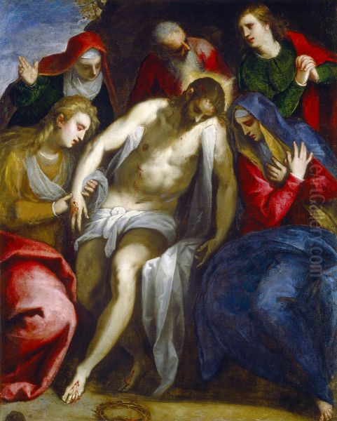 Lamentation Oil Painting by Palma il Giovane