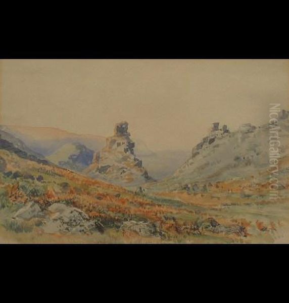 Valley Of Rocks Oil Painting by Joseph Newington Carter