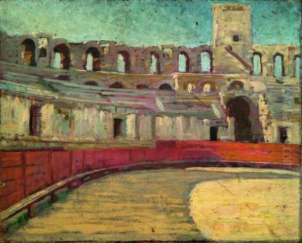 Arenes Oil Painting by Eugene Cartier