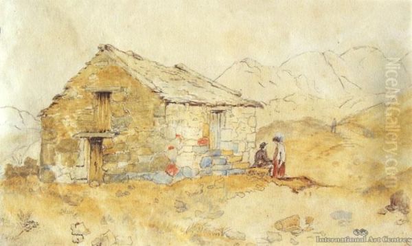 Stone Store, Northland Oil Painting by Joseph B. Cartier