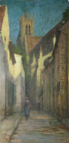 Ruelle De Moret La Nuit Oil Painting by Karl Cartier