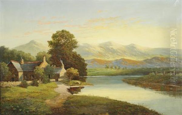 Cymmer Abbey Oil Painting by William P. Cartwright