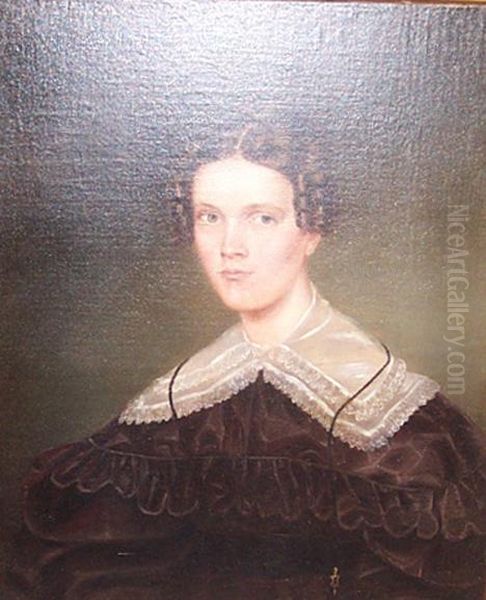 Portrait Of Gertrude Albright Oil Painting by Evelyn Rumsey Cary