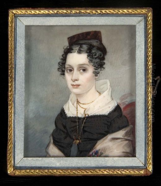 Portrait of Mary Catlin Oil Painting by George Catlin