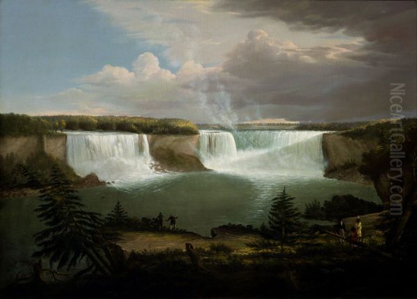 A General View of the Falls of Niagara Oil Painting by Alvan Fisher