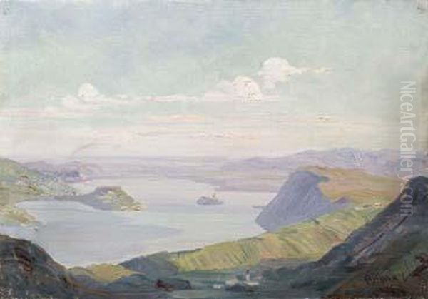 Sul Lago Oil Painting by Carlo Casanova