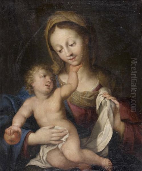 Vierge A L'enfant Oil Painting by Alessandro Casolani