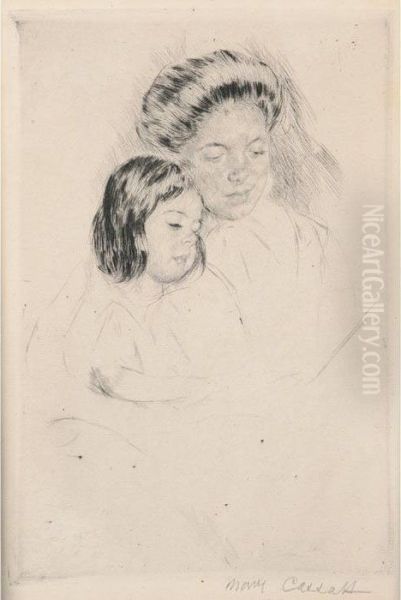 The Picture Book Oil Painting by Mary Cassatt