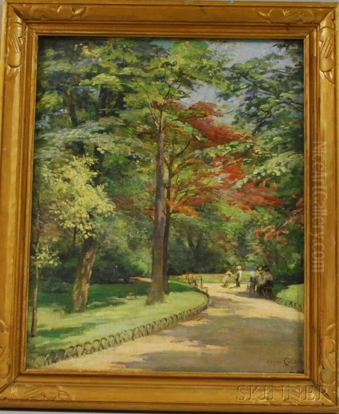 Jardin Du Luxembourg Oil Painting by Roger Casse