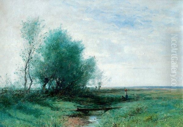 Paysage Oil Painting by Gustave Castan