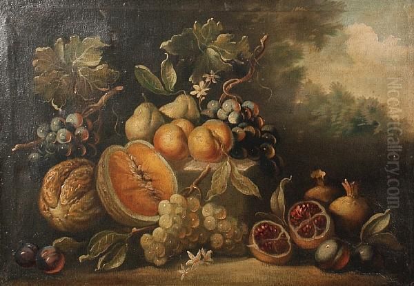 Still Life Of Fruit Oil Painting by Pieter Casteels