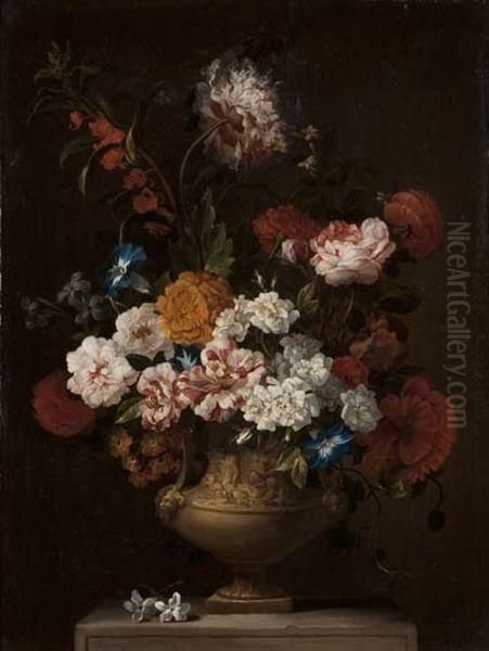 Bouquet De Fleurs Oil Painting by Pieter III Casteels