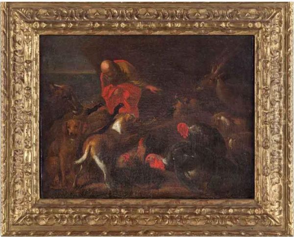 Lentrata Degli Animali Nellarca Oil Painting by Giovanni Francesco Castiglione