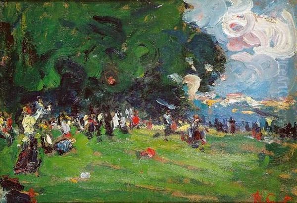 Parc De Saint Cloud Oil Painting by Henri Cat