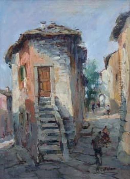 Italian, Rocca Di Papa Oil Painting by Alessandro Catalani