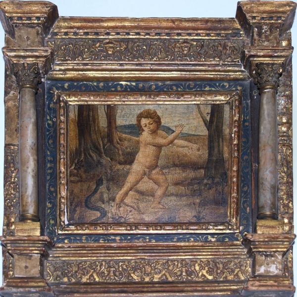 The Infant Hercules Frightened By A Snake Oil Painting by Vincenzo di Biagio Catena