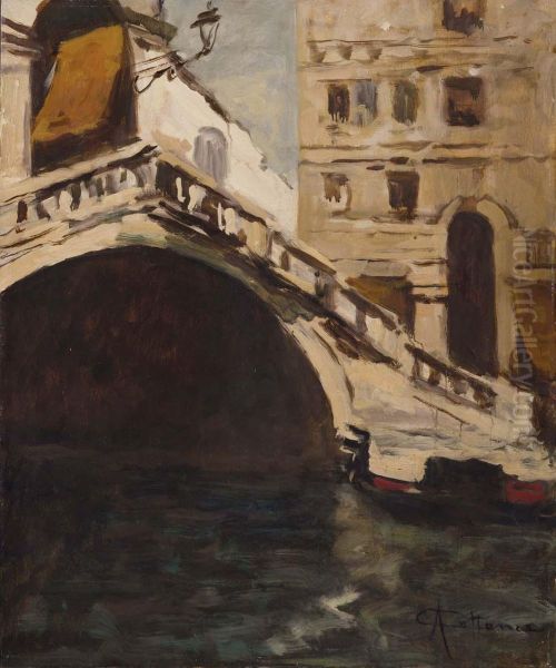 Venezia Oil Painting by Achille Cattaneo