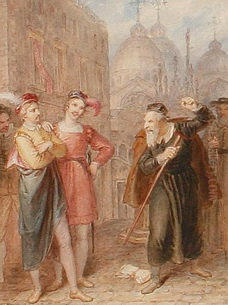 The Merchant Of Venice Oil Painting by Charles Cattermole