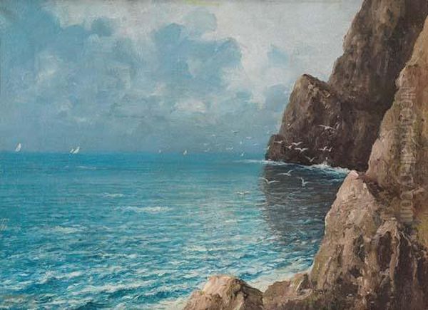 Promontorio Sul Mare Oil Painting by Giovanni Cavalleri