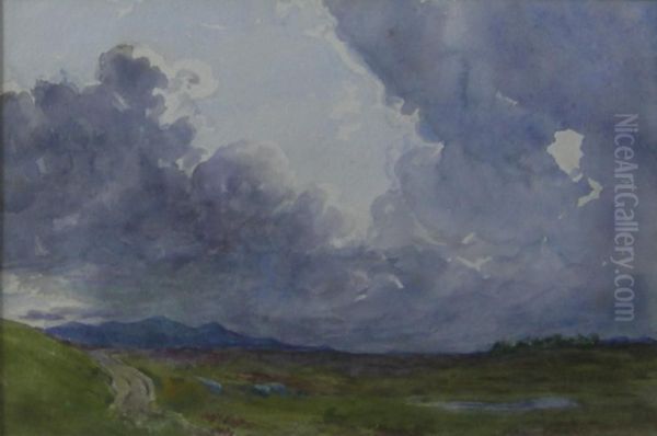 Clouds Over Moorland Oil Painting by James Lewis Caw