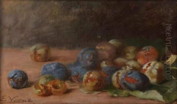 Nature Morte Aux Fruits Oil Painting by Marie, Nee Guillet Cazin