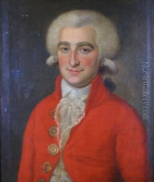 Portrait De A.j.demarle Oil Painting by Celestin Cellier