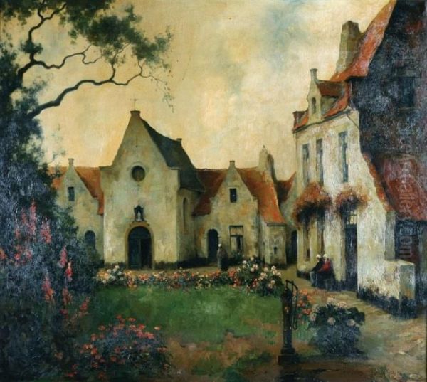 Begijnhof Oil Painting by Julien Celos