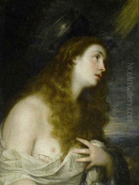 The Penitent Magdalen Oil Painting by Mateo Cerezo