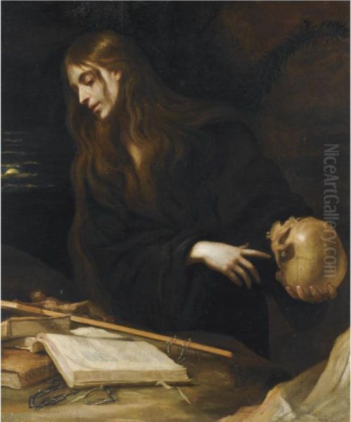 The Penitent Magdalene Oil Painting by Mateo Cerezo