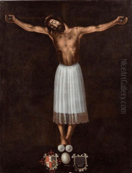 Cristo Crocifisso Oil Painting by Mateo Cerezo