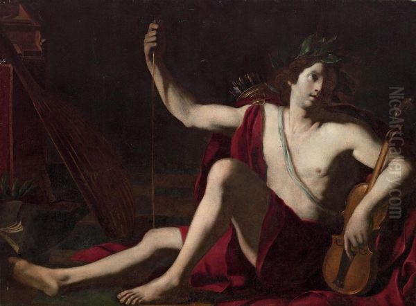 Apollo Oil Painting by Giovanni Domenico Cerrini