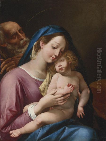 The Holy Family Oil Painting by Giuseppe Cesari