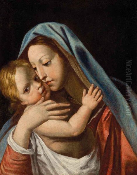 Madonna Con Il Bambino Oil Painting by Giuseppe Cesari