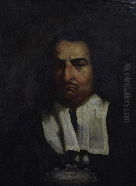 Portrait Of A Gentleman, 
Said To Be A Self Portrait Oil Painting by Carlo Cesio