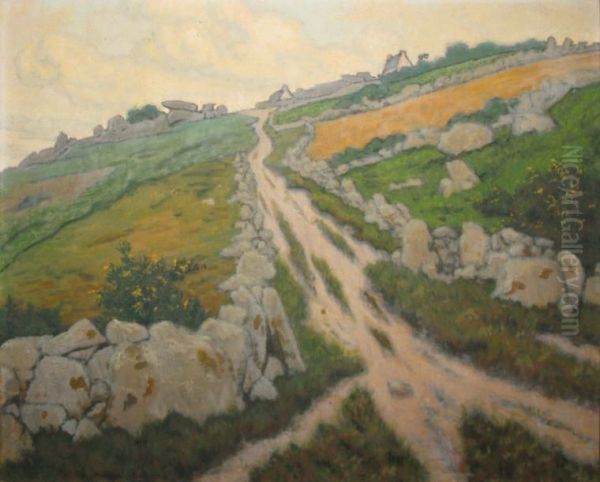 Chemin A Port Manech Oil Painting by Maurice Chabas