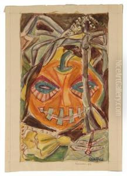 Jack-o'-lantern Oil Painting by Oliver Newberry Chaffee