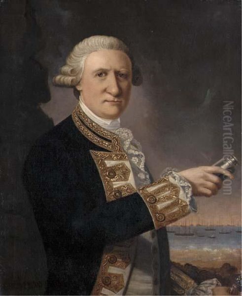 Portrait Of Sir Francis Geary Oil Painting by George Chalmers