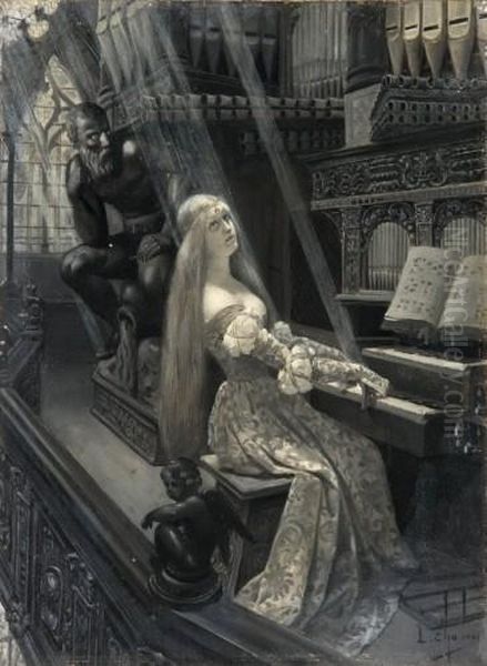 La Reine Quinte Essence Guerissant Les Maladies Par Chansons, Illustration Du Chapitre Xx Du Cinquieme Livre Oil Painting by Louis Chalon