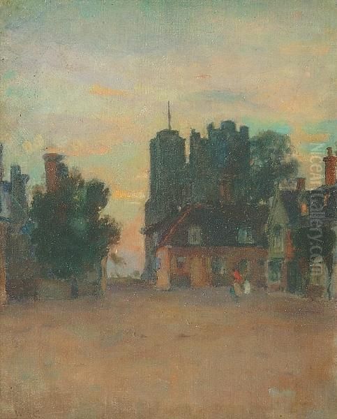 Orford Castle, Suffolk Oil Painting by William Benjamin Chamberlain